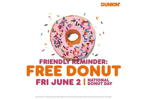 Free donut day dunkin. Things To Know About Free donut day dunkin. 
